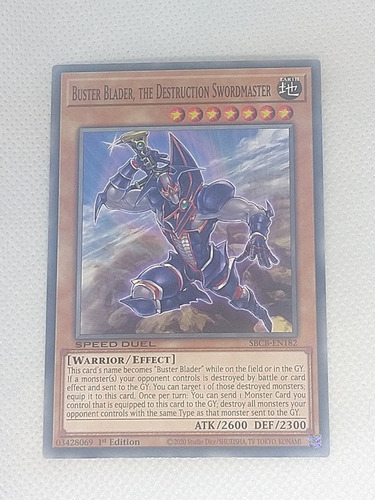 Buster Blader, The Destruction Swordmaster Comun Yugioh