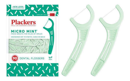 Flosser Menta / Plackers / Ideal Para Niños / Hilo Dental