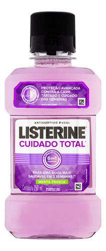 Enxaguante Bucal Listerine Cuidado Total Fresh Mint 250 Ml