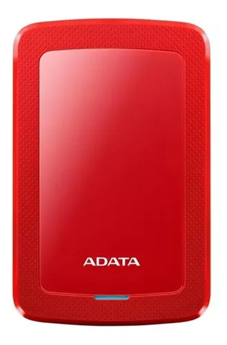 Disco externo Adata AHV300-1TU31 1TB rojo