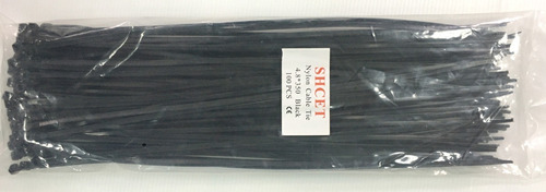 Imagen 2 de 4 de Shcet 5*350 Sujetador Tie Wrap Cable Ties 350mm 50lb 100und