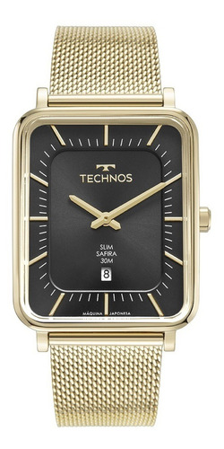 Relógio Technos Unissex Dourado Gm10yt 1p Original