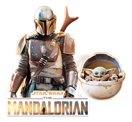 Mandalorian Baby Yoda Adorno Decorativo Fiesta - Man0h1