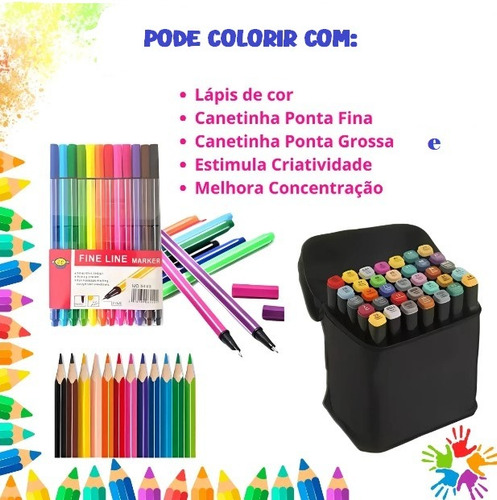 Livro De Colorir Dragão Capa Holográfica 50 Desenhos Folha 180 G Capa Dura Wire-o Estilo Bobbie Goods Caderno Livro Colorir Para Adultos E Crianças Livro Para Pintar Dragões Cute