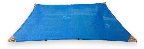 Malla Sombra 4x4 M 90% Raschel Confección Reforzada Azul
