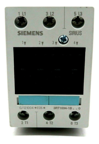 Contactor Tripolar 32 A 3rt1034-1bb40 Siemens