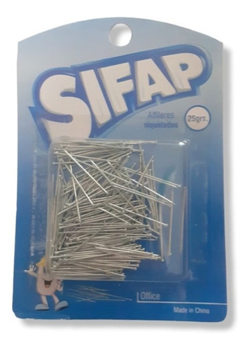 Alfileres Sifap 28 Mm Blister X 25 Gr. Niquelados