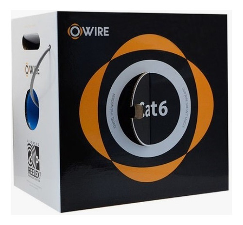 Rollo De Cable Utp Owire Cat6 100% Cobre 305 Metros Gris