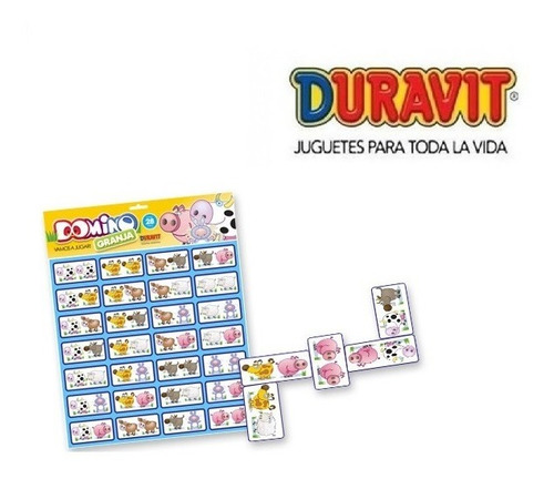 Domino Infantil De Animales Duravit Granja Zoo