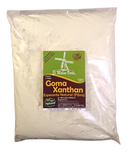 Goma Xanthan 2 Kilos - Kg a $95000