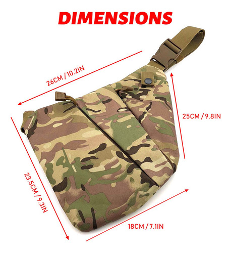 Bolsa Cruzada Impermeable Para Derecha/izquierda Para Hombre
