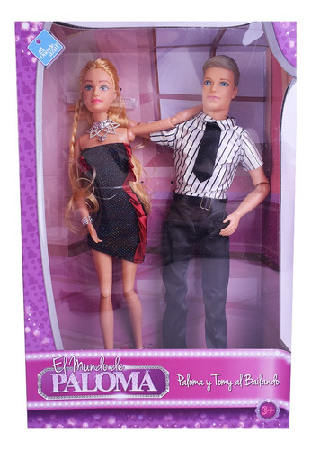 Muñeca Paloma Y Tomy Al Bailando El Duende Azul Simil Barbie