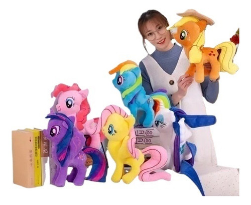 6pcs Pony Peluche My Little Pony Peluche Pony 30cm A