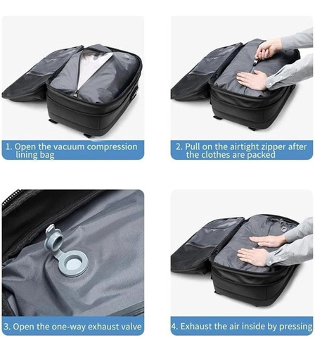 V 60l Mochila Expandible,mochila De Compresión Al Aspiradora