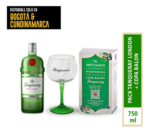 Pack Tanqueray Dry Lond +copa - mL a $194