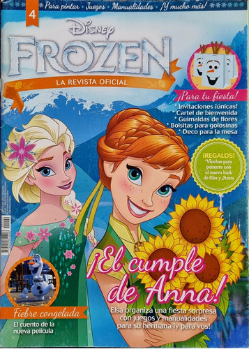 Revista ¡el Cumple De Anna! - Disney Frozen Año 1 #4