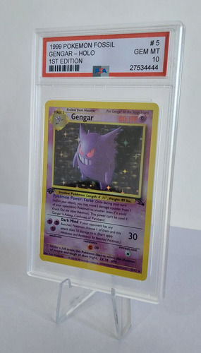 Gengar Holo - Fossil Set 5/62 1999 Psa 10 Proxy Premium Gengar Inglés