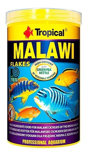 Alimento Tropical Malawi Escamas Cíclidos Africanos 200g