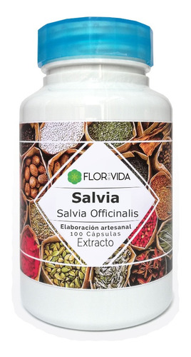 Extracto De Salvia 100 Cápsulas (1 Envase)