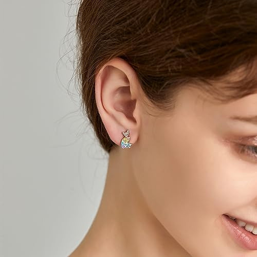 Pendientes De Tuerca De Gato Para Mujer, Pendientes De Gato