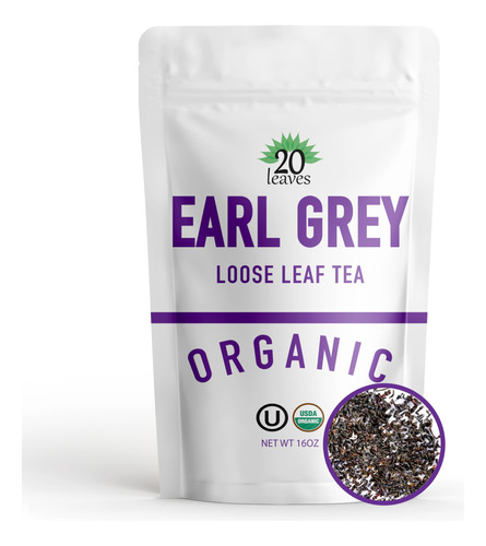 Earl Grey - Te Negro De Hojas Sueltas - 100% Organico Certif