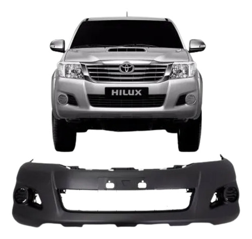 Parachoque Dianteiro Hilux 2012 2013 2014 2015 Com Furo