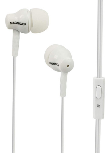 Audífonos Magnavox Mhp4851-wh Con Micrófono En Blanco