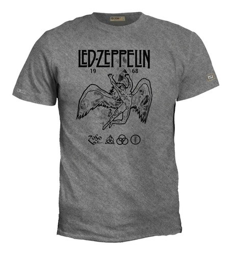 Camiseta Led Zeppelin Rock Metal Grupo Poster Eco