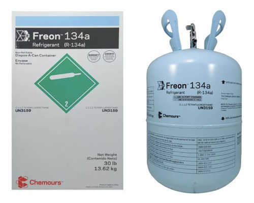 Gas Refrigerante Chemours R134 X 13.6