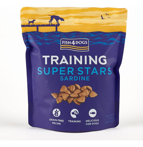 Snack Premium Training Super Stars Sardine 150g - Fish4dogs