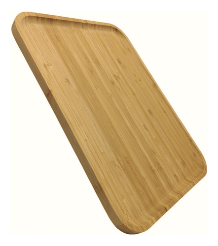 Petisqueira Tábua De Bambu Retangular Para Servir Decoração