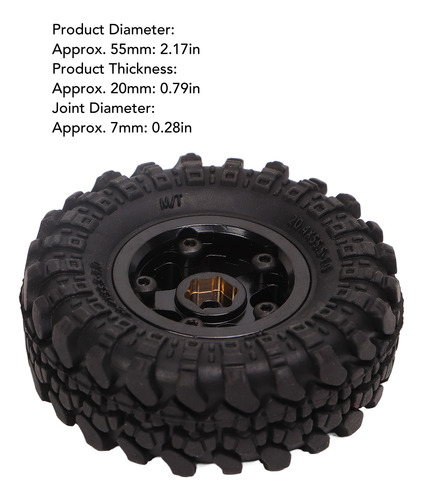 Neumáticos Rc Para Fms Fcx24 1/24 Crawler