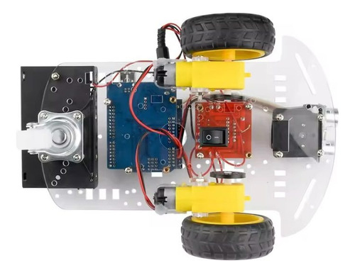 Kit Auto Robot Seguidor De Línea Y Evasor De Obstáculos