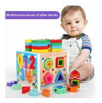 Comprar Cubo Montessori Multifuncional Bloques Encajar Didáctico