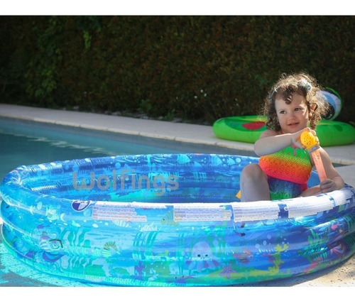 Imagen 5 de 7 de Pileta Inflable Infantil Redonda 122x25 Cm Bebes Verano