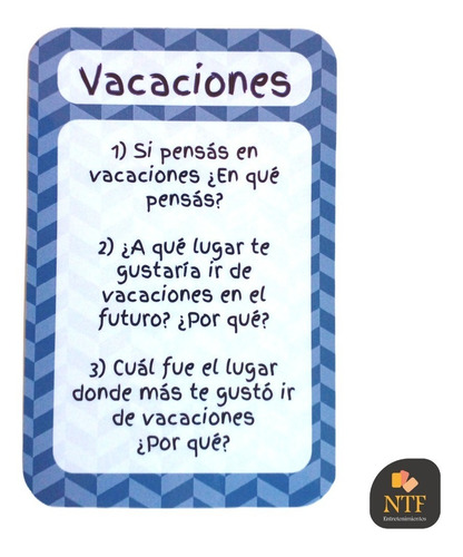 El Juego De La Conversación - Mazo Preguntas Kids