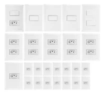 Comprar Tomadas E Interruptores (25 Pç) Kit Casa Completa L Ouro Bca