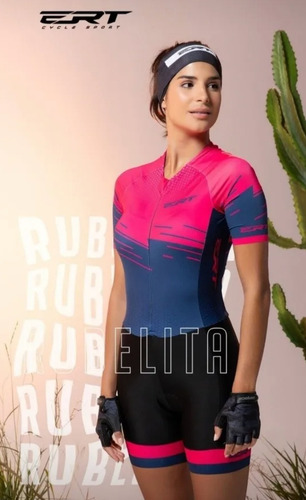 Imagem 4 de 6 de Macaquinho Ciclismo Ert New Elite Rubelita