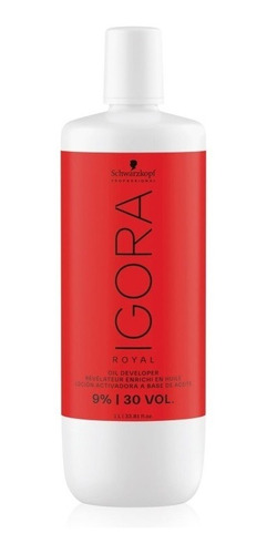 Loción Activadora Igora Royal 9% 30 Vol X1000ml Schwarzkopf