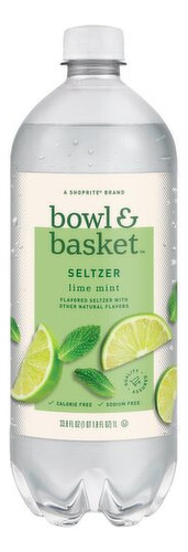 Agua Gasificada Pura Sabor Limón Y Menta Bowl & Basket 360ml