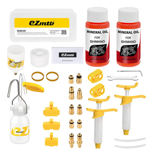 Kit De Purga Frenos Shimano 120 Ml Servicio Profesional Mmg