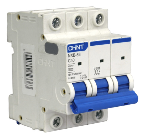 Interruptor Automatico Trifasico 3x50a 6ka C Nxb-63 Chint