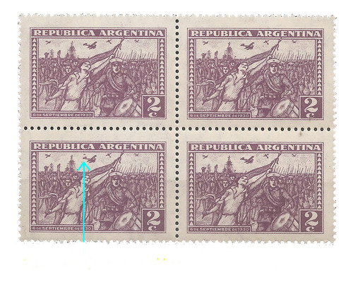 Argentina 330 Gj 678 Variedad Revolución 30 Mint Rara Joya! 