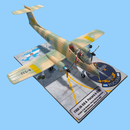Maqueta Avión A Escala Argentino Fma Ia-58 Pucara Malvinas