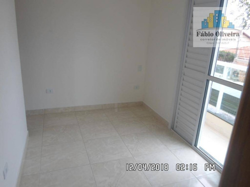 Cobertura Sem Condomínio ,com 2 Dormitórios À Venda, 44 M² Por R$ 270.000 - Vila Pires - Santo André/sp - Co0095