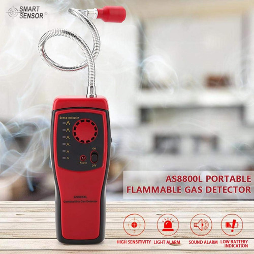 Detector De Gas Inflamable Smart Sensor As8800l Para Localiz