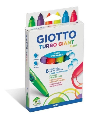 Marcador Giotto Turbo Giant Fluo X6