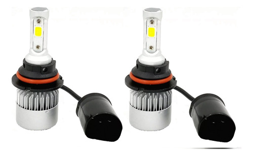 2 Focos Led Hb5 9007 Luz Blanca Altas Y Bajas 8000 Lm 72w