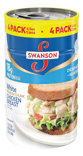 Swanson White Premium Chunk Pechuga De Pollo Enlatada En Agu