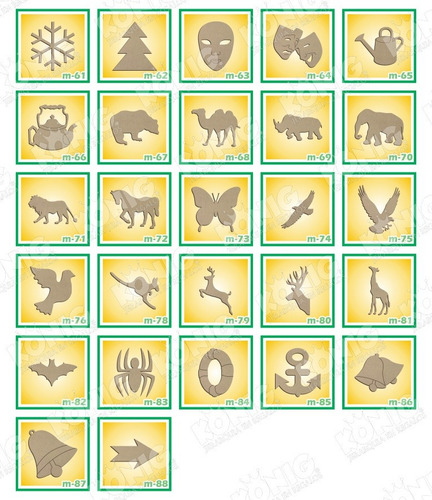 Kit 50 Figuras Madera Country 15cm Economicas Para Pintar